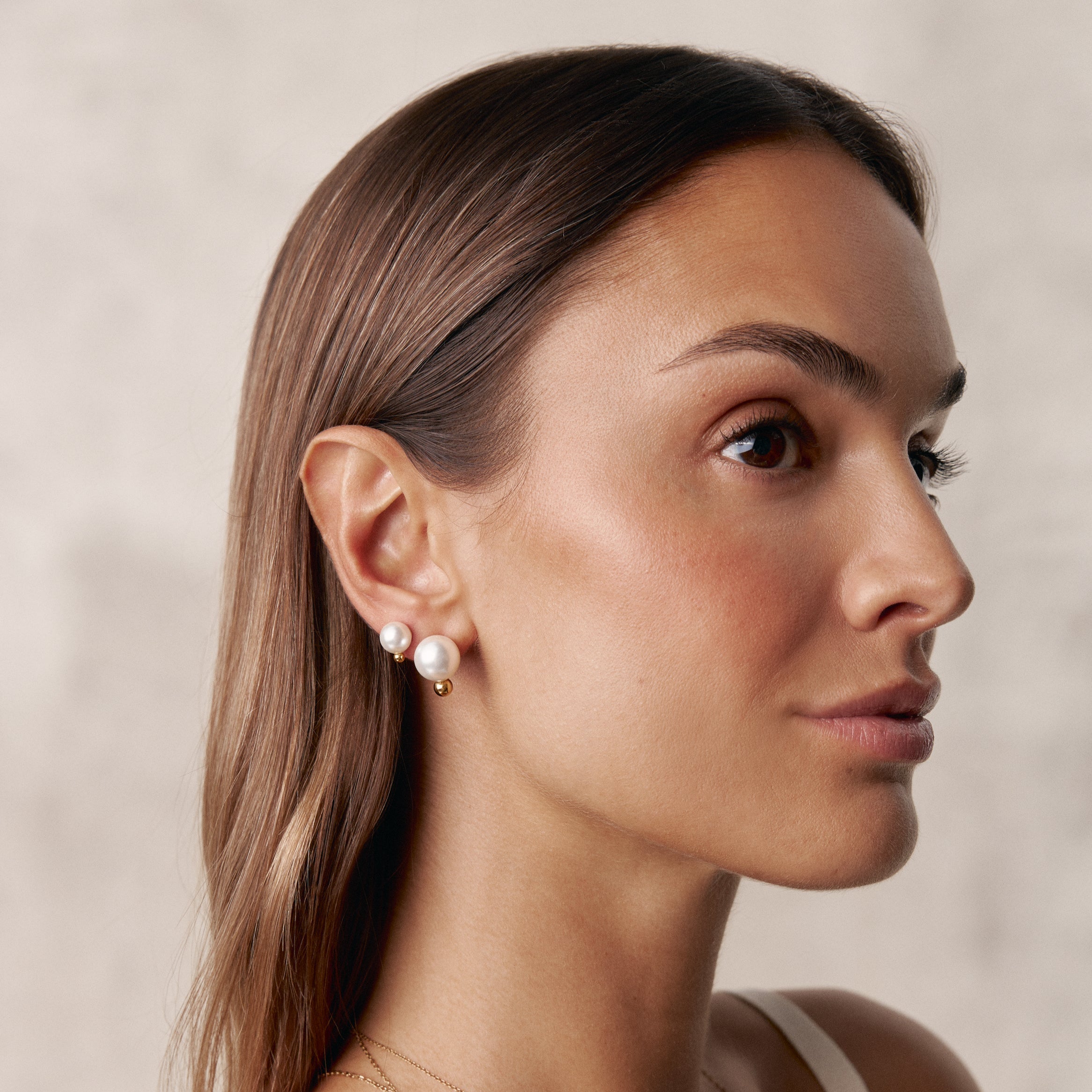 'BLANCHE' Earrings -Small-