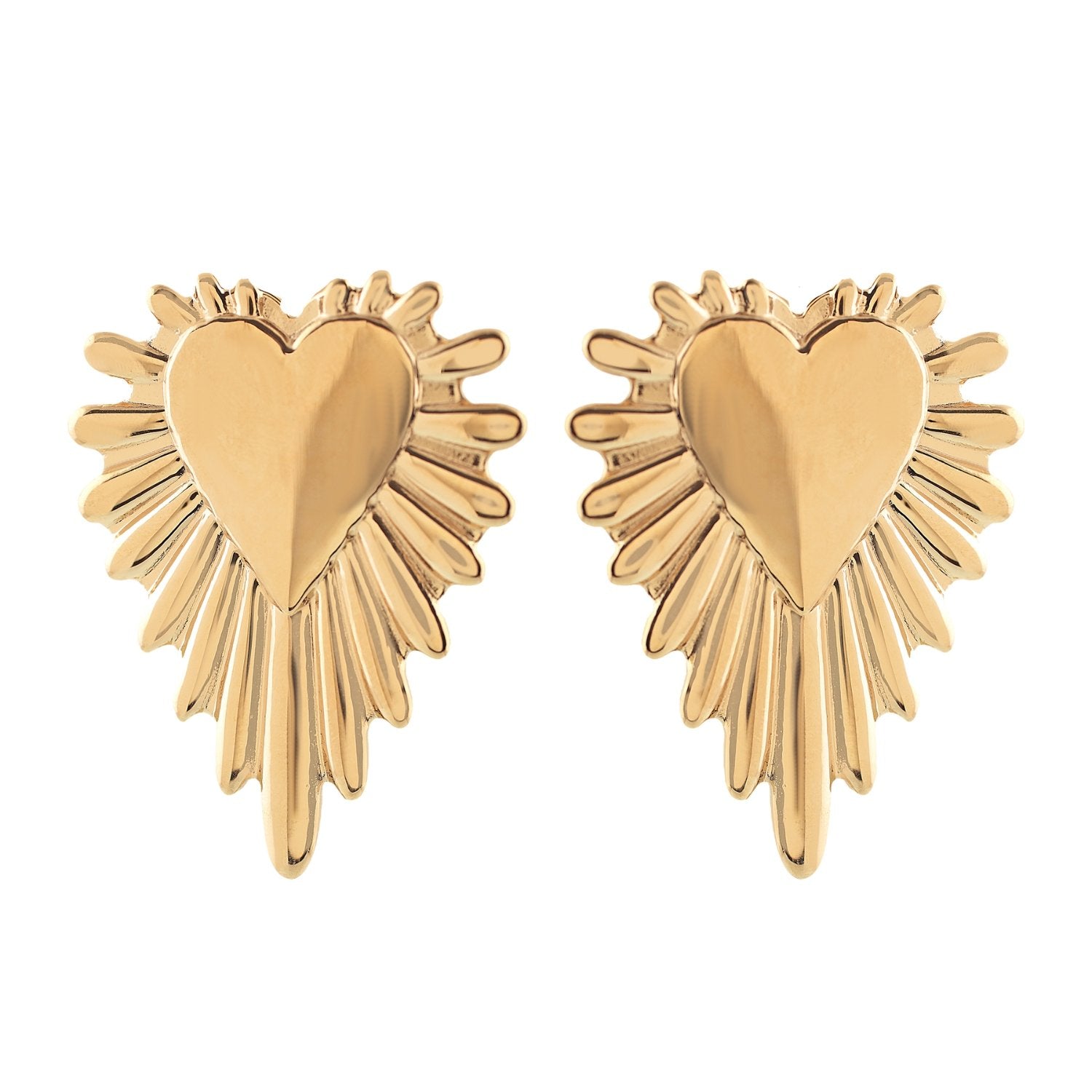 'ATENEA' Maxi Heart Earrings