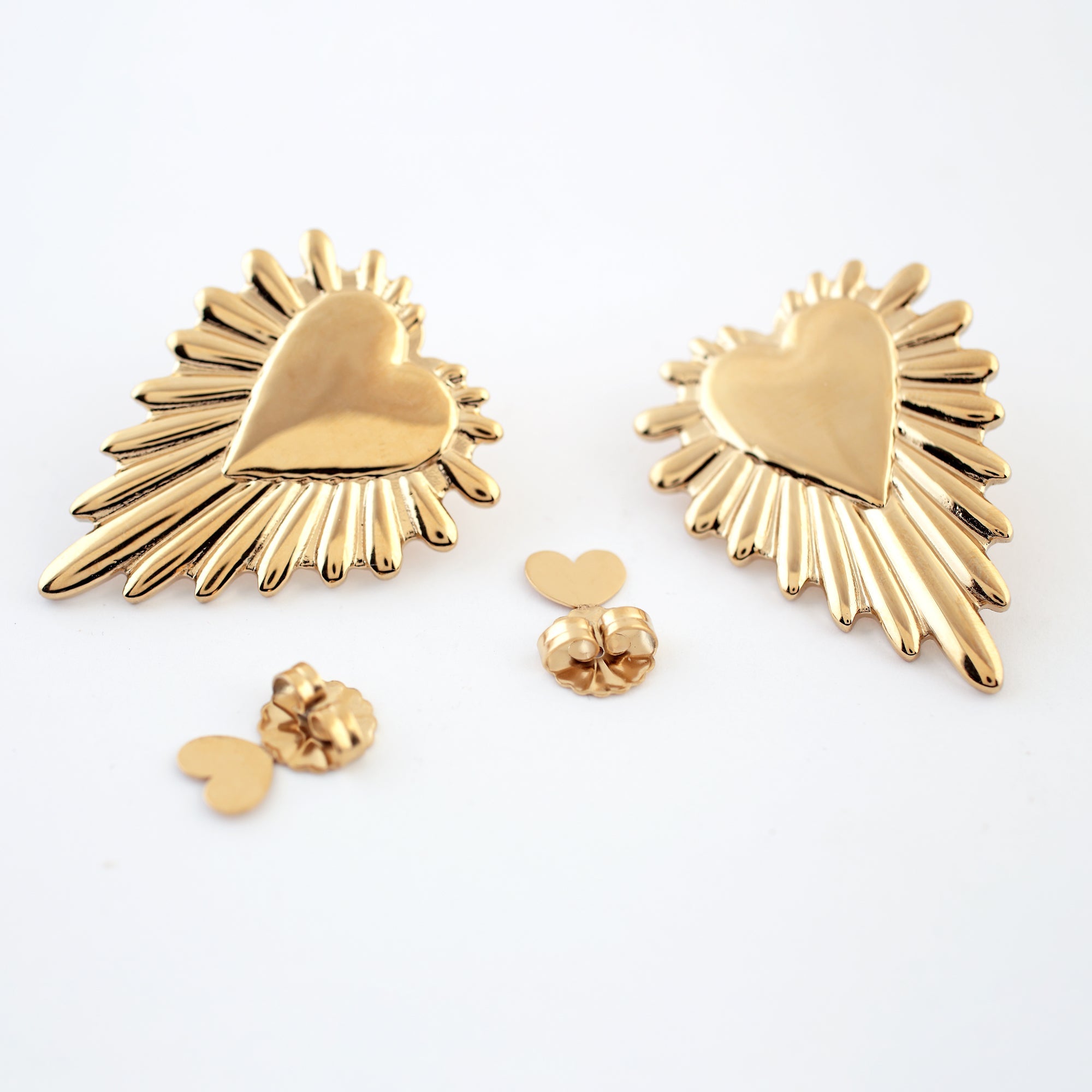 'ATENEA' Maxi Heart Earrings