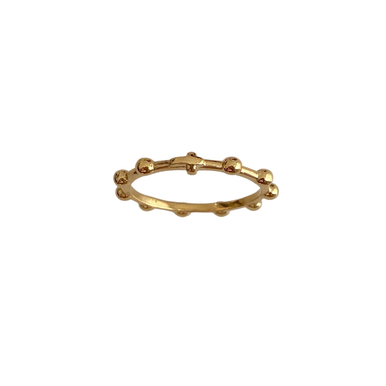 'BELIEF ROSARY' Gold Rosary Ring