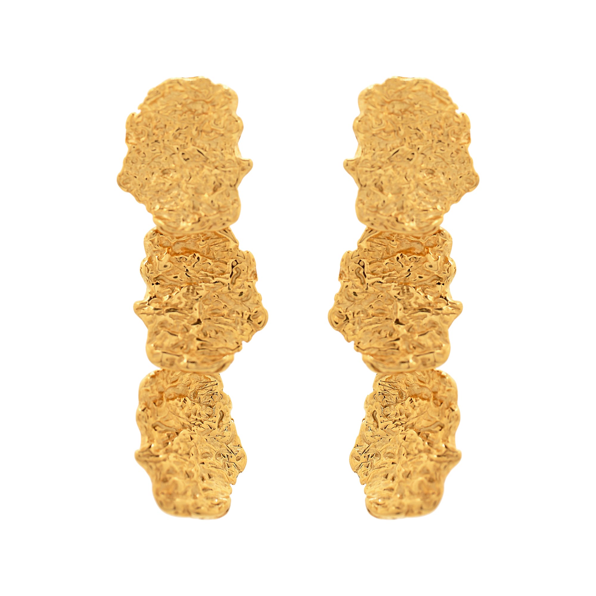 'CIBELES' Statement Earrings Gold