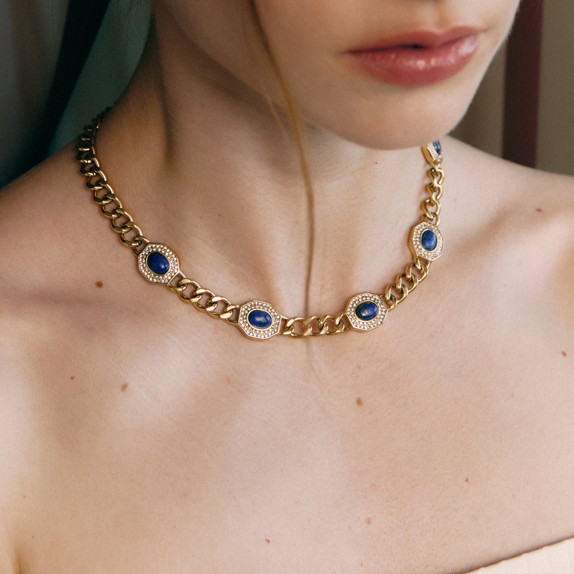 'ESTELA' Necklace -Lapis Lazuli-