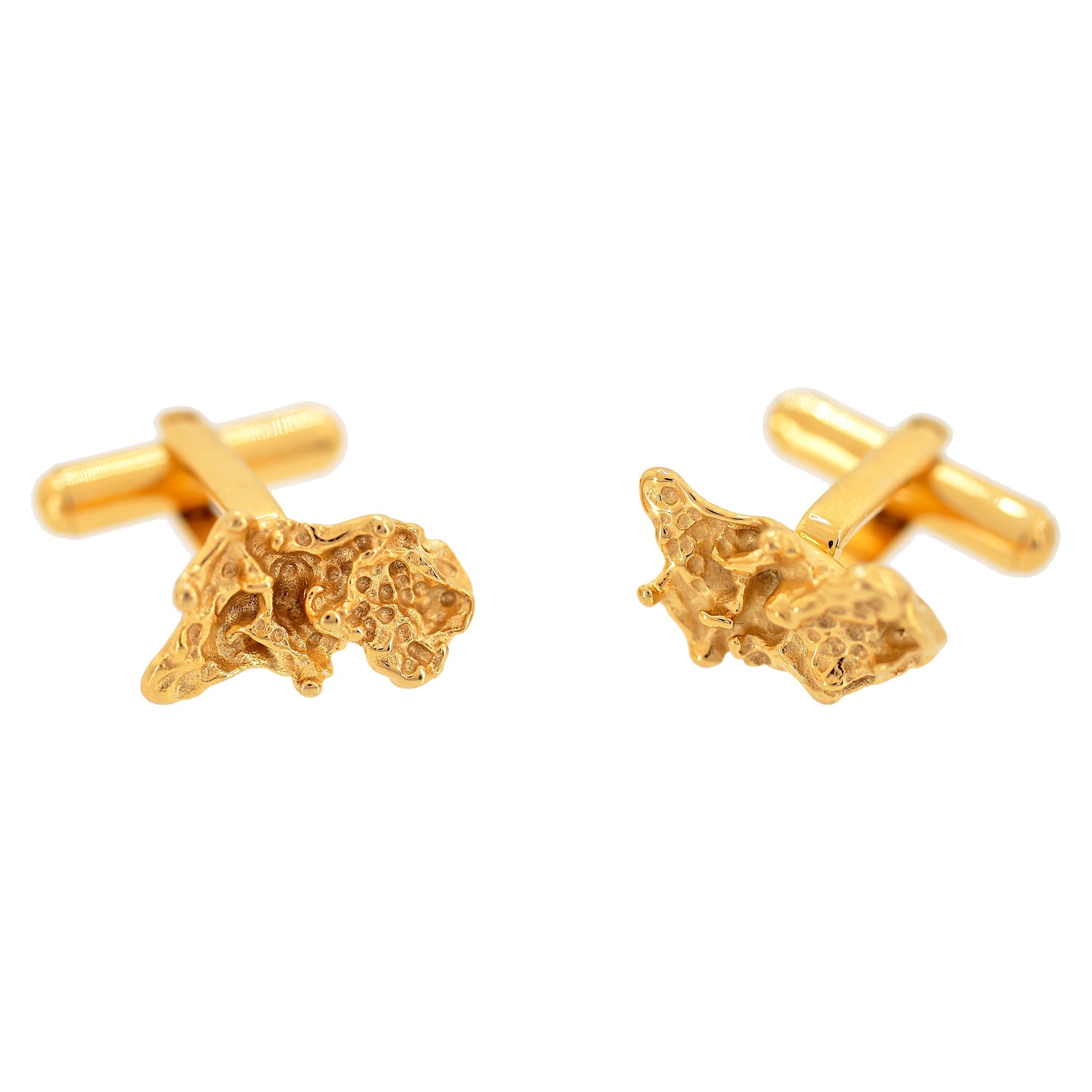 'MIDAS' Gold Nugget cufflink