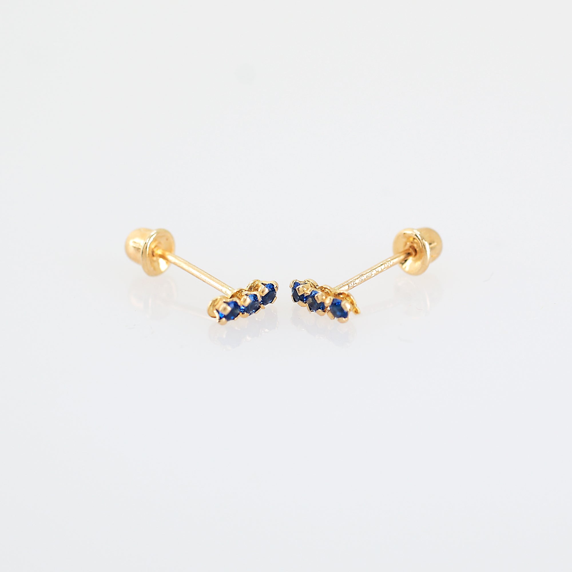 'NINA' EARRINGS -BLUE-