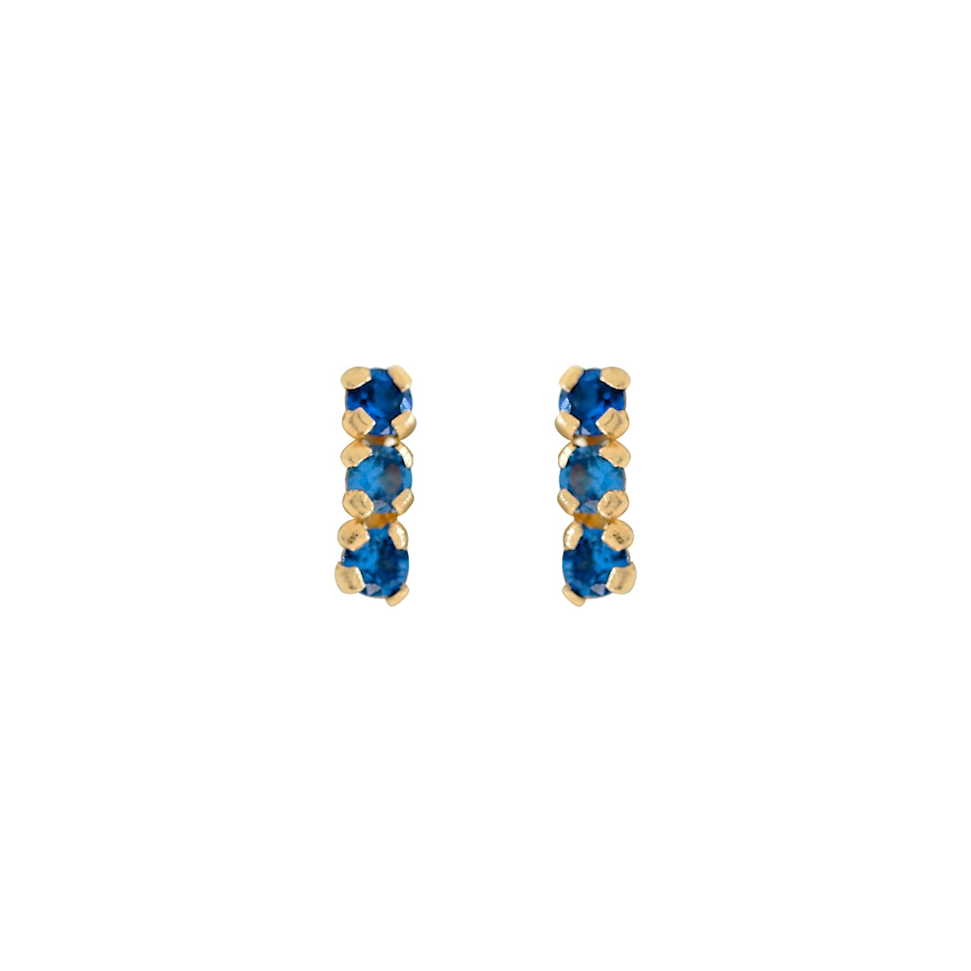 'NINA' EARRINGS -BLUE-