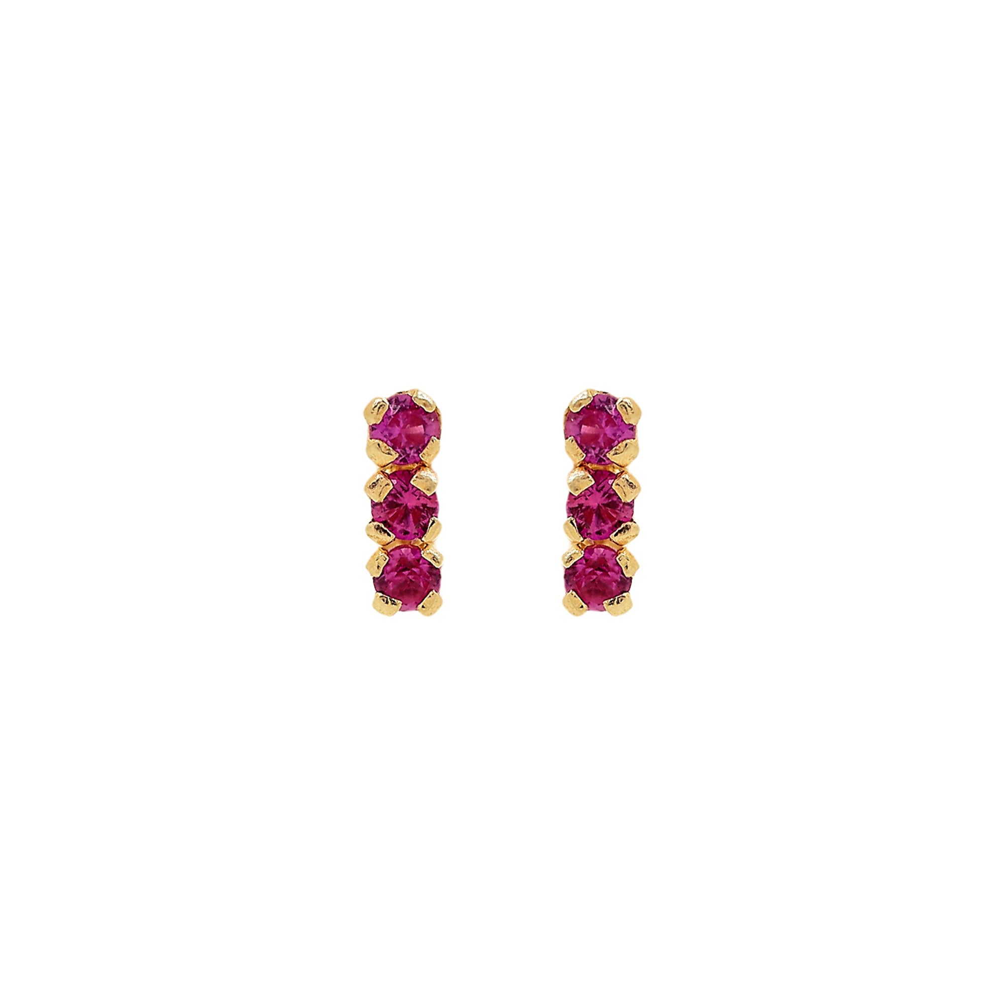 'NINA' EARRINGS -PINK-