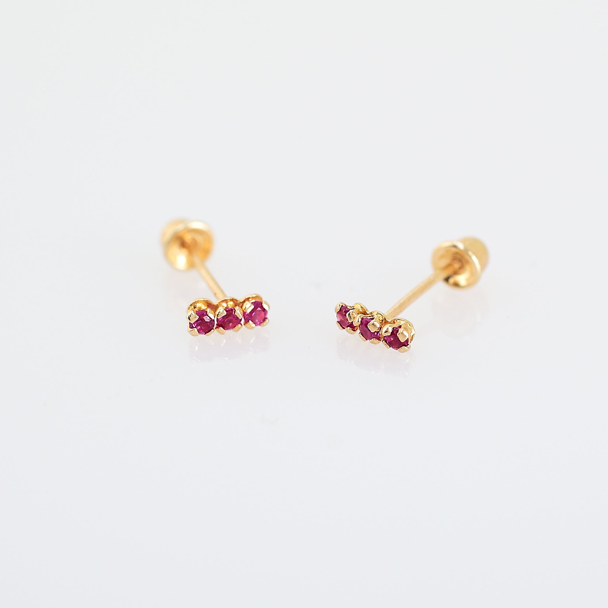 'NINA' EARRINGS -PINK-