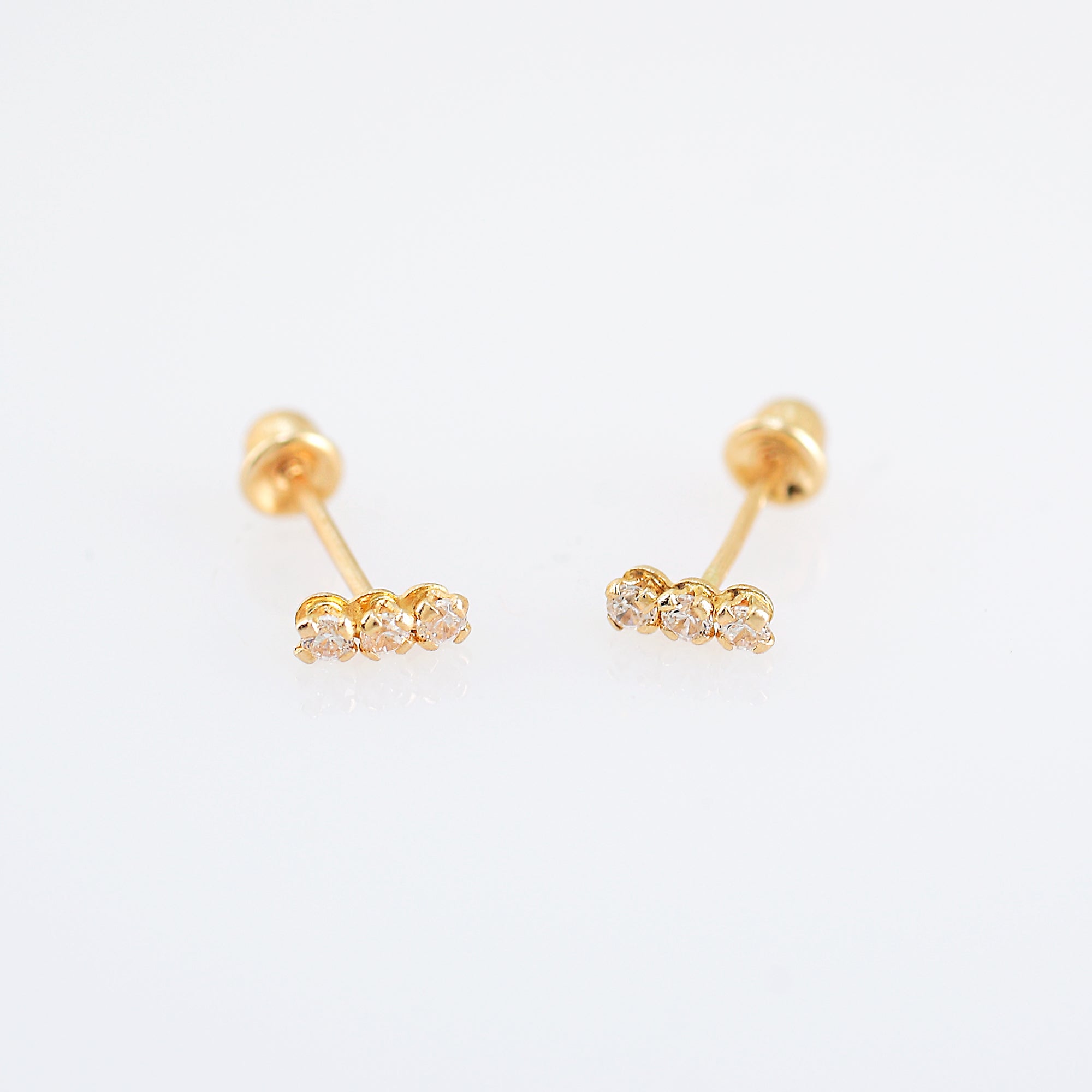 'NINA' EARRINGS -WHITE-