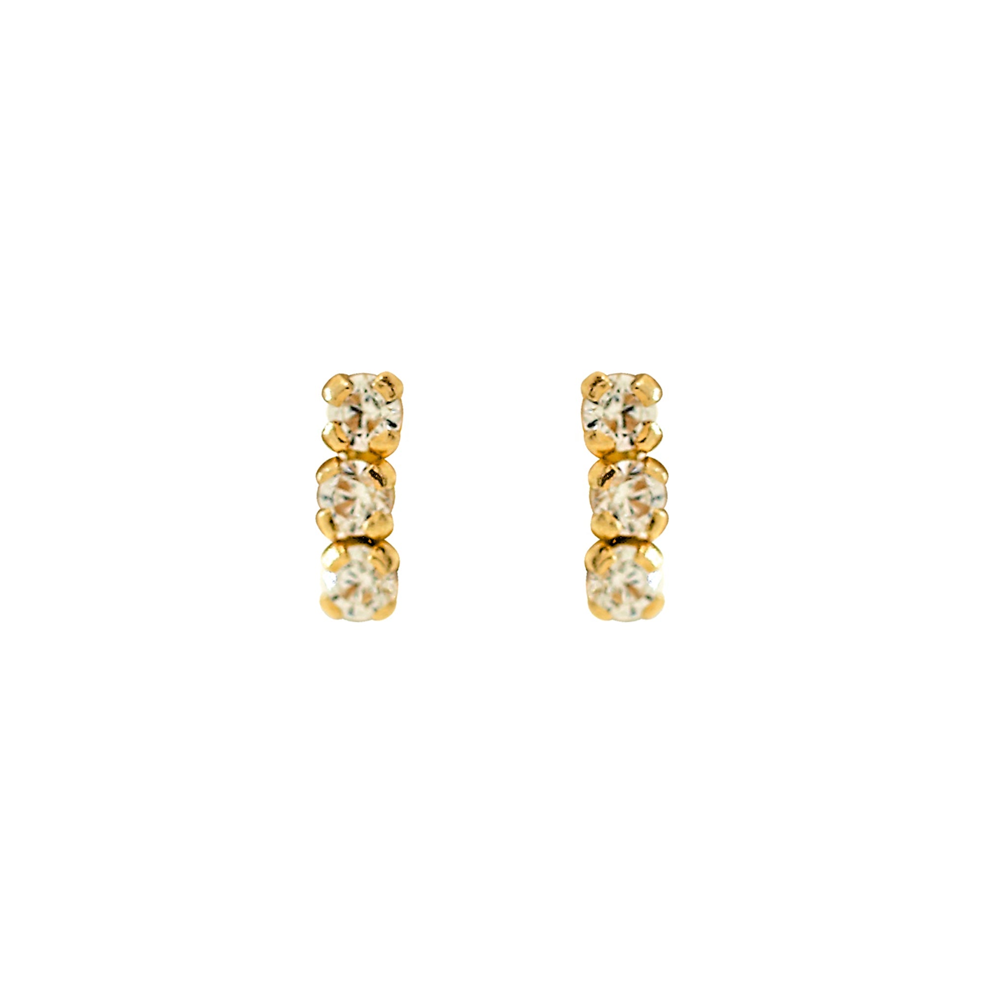 'NINA' EARRINGS -WHITE-