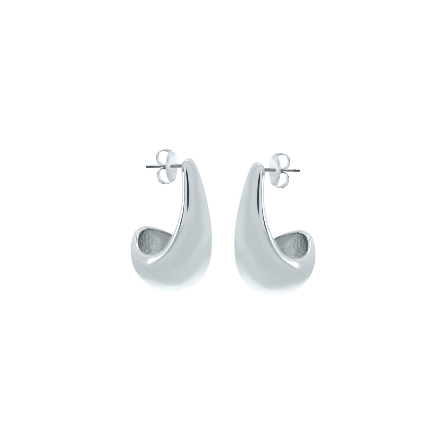 'PENSIVE' Earrings -Silver Small-