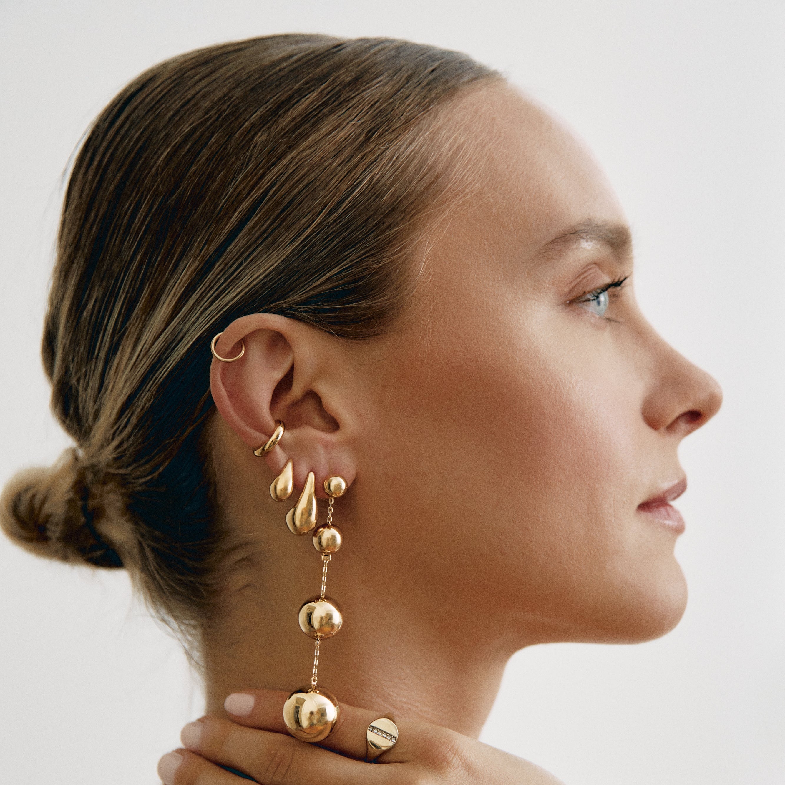 'GROW' Detachable Earrings - Gold -